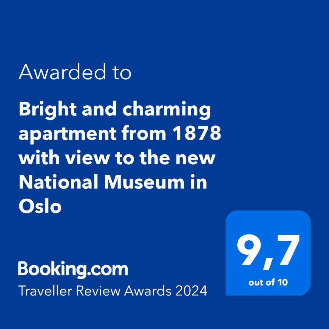 Bright And Charming Apartment From 1878 With View To The New National Museum In Oslo Zewnętrze zdjęcie