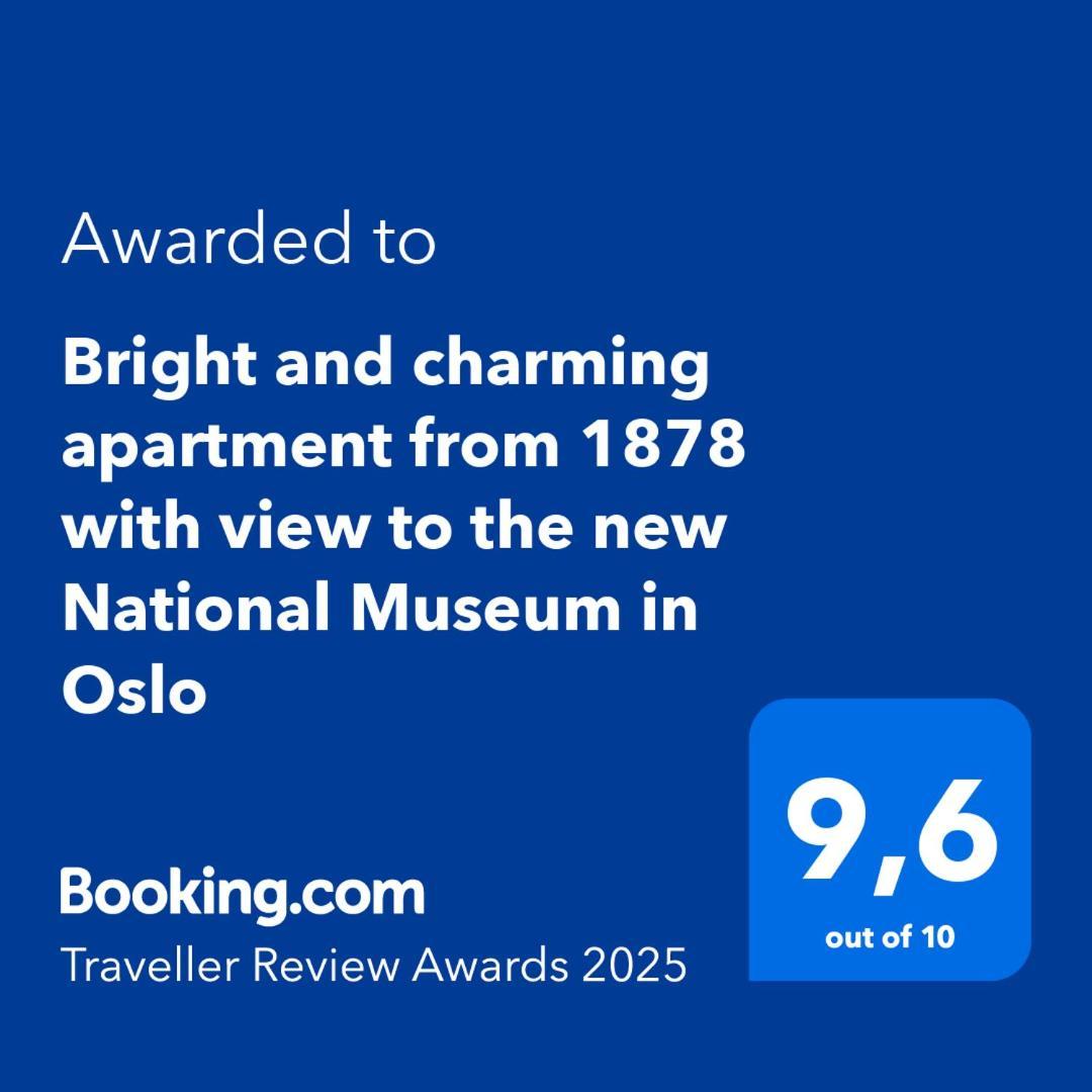 Bright And Charming Apartment From 1878 With View To The New National Museum In Oslo Zewnętrze zdjęcie